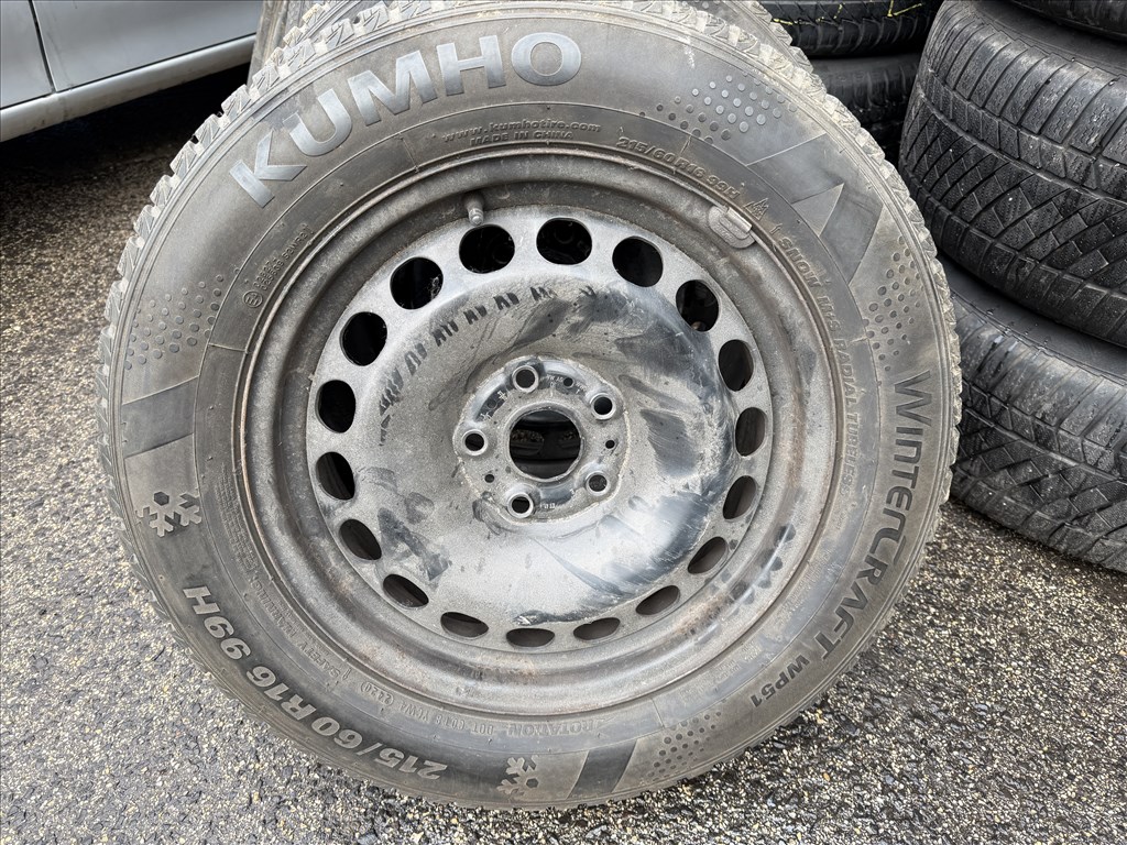 Volkswagen Passat / Skoda SuperB gyári 6,5X16-os 5X112-es ET41 lemezfelni garnitura eladó 4. kép