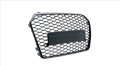 AUDI A6 C7 4G 2014-2018 lakkozott fekete RS stílusú hűtőrács PDC