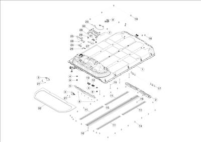 Tesla Model 3 2017-2023 Magasfeszültségű akkumulátor