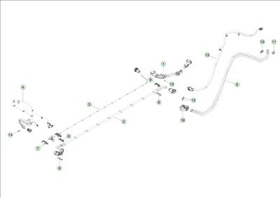 Tesla Model 3 Highland 2023-tól Magasfeszültségű kábelköteg