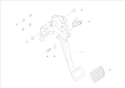 Tesla Model S 2012-2016 Fékpedál