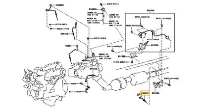 89425-71060 8942571060 Toyota Hilux / Land Cruiser Kipufogógáz Hőmérséklet Érzékelő (2.4 D 2GDFTV, 2.8 D 1GDFTV, 2015–)