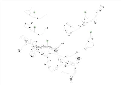 Tesla Model 3 Highland 2023-tól Műszerfal kábelköteg