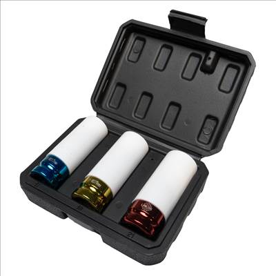 Lincos Kerékanya ütvecsavarozó dugókulcs készlet védőhüvellyel, 3db - MG76060