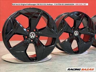 R19 5x112 Original Volkswagen VW ID.3 E11 Andoya - 7.5J ET50 OE 10A601025H gyári alufelnik felnik