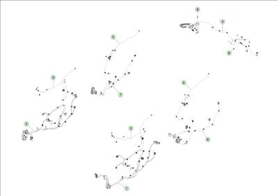 Tesla Model 3 Highland 2023-tól Ajtó és csomagtér ajtó kábelköteg