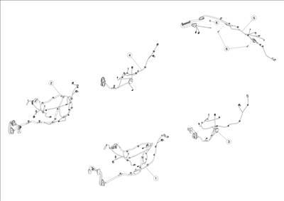 Tesla Model 3 2017-2023 Ajtó és csomagtér ajtó kábelköteg