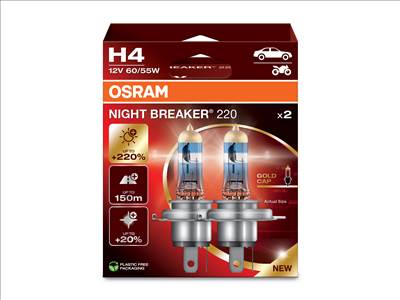 Osram Night breaker laser +220% H4 55w 2db