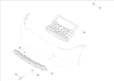 Tesla Model Y 2020-tól Első lökhárító tartozékai