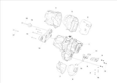 Tesla Model S 2012-2016 Első motor és részei