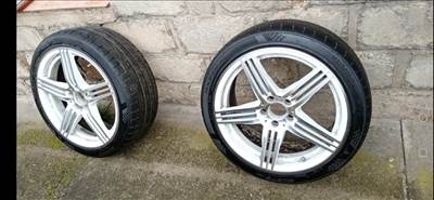 5X112 /19 col újszerű alufelni garnitúra Pécsett 245/40  gumival. Vw/Audi /Skoda/Mercedes/BMW/Seat