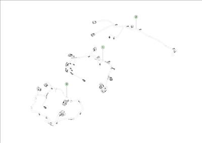 Tesla Model 3 Highland 2023-tól Hátsó lökhárító kábelköteg