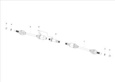Tesla Model S 2012-2016 Első féltengelyek
