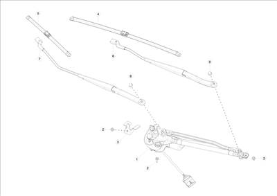 Tesla Model S 2012-2016 Ablaktörlők és motorok