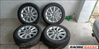  5x112 lyukosztású 16" újszerű (gyári felni) alufelni, rajta 225/55 újszerű Petlas téli gumi gumi 