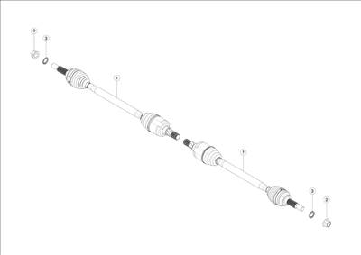 Tesla Model S 2012-2016 Hátsó féltengelyek