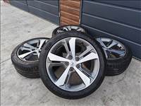 17" 5x108 Peugeot gyári alufelni szett nyárigumikkal!