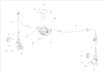 Tesla Model S 2012-2016 Szimpla első csomagtér zár és nyitó