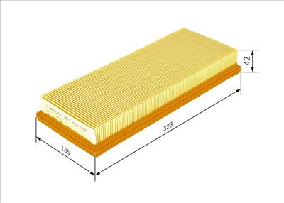 légszűrő BOSCH 1 457 433 520 for FIAT, LANCIA