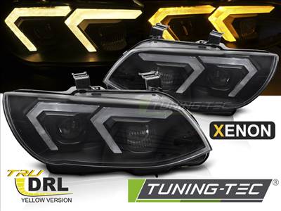 BMW E92 / E93 (10-13) LCI XENON 3D SÁRGA LED BLACK