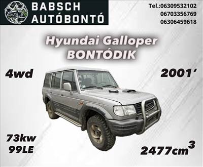 Hyundai Galloper bontódik!