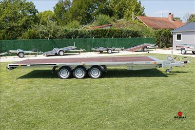 Utolsó darab akcióval - új autószállító utánfutó (6x2m - 3500kg) forgalomba helyezve! 