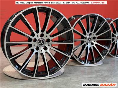 R20 5x112 Original Mercedes AMG S-class W223 - 9J ET34 gyári alufelnik felnik
