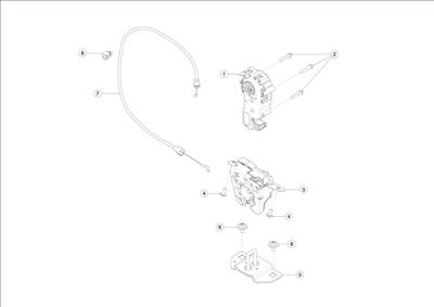 Tesla Model S 2012-2016 Csomagtér ajtó zár