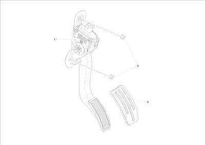 Tesla Model S 2012-2016 Gázpedál