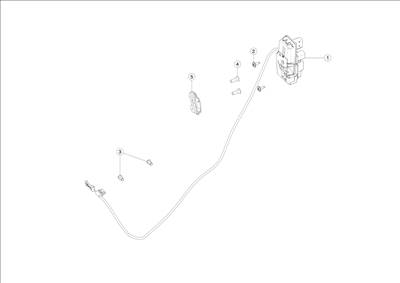 Tesla Model S 2012-2016 Hátsó ajtó zárak