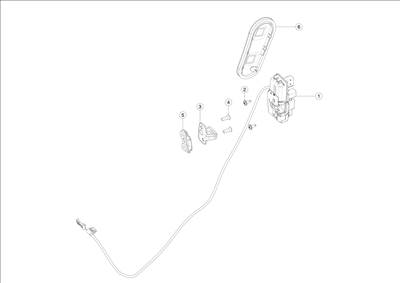 Tesla Model S 2012-2016 Hátsó belső kilincsek