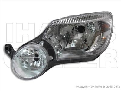 Skoda Yeti 2009-2013 - FSZ H4/H7 bal +ködl.(motorral)"Yeti" logo nélk.TYC