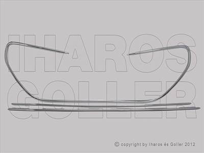 Peugeot 301 2013-2022 - Hűtődíszrács krómkeret -17.01