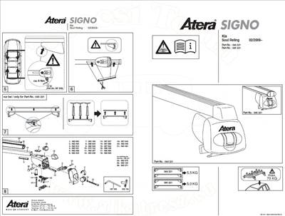 Kia Soul 2009-2014 - T.csomagtartó szett acél,zárh. (tetőkorlátoshoz)*