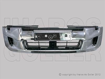 Isuzu D-Max 2012-2017 - Hűtődíszrács króm-fekete (4WD)