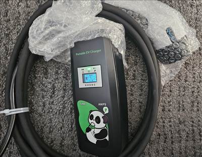 Eladó új 4m EVSE EV töltő Type 2 1 fázis (3,5kw) 6-16A EU dugó elektromos járműhöz 