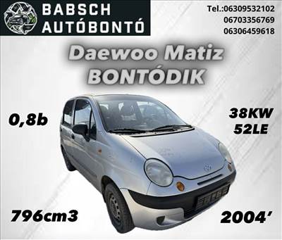 Daewoo Matiz bontott alkatrészei