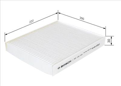 szűrő, utastér levegő BOSCH 1 987 432 053 for HONDA, ROVER