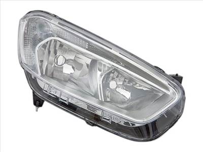 Ford Transit Courier (C4A) 2014.01.01-2018.10.30 utángyártott új jobb első fényszóró H7/H15, króm ház. AYFAR et7613w029ak