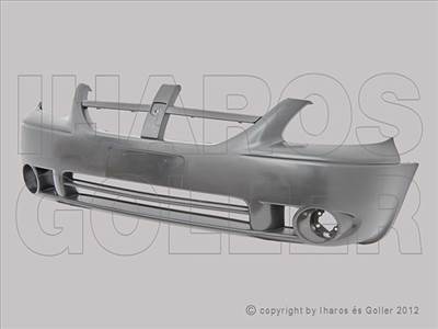 Dodge Caravan 2001-2005 - Első lökhárító alapozott, ködlámpás (DODGE)