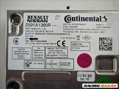 Renault Zoe DAB vezérlőegység 2591a1360r