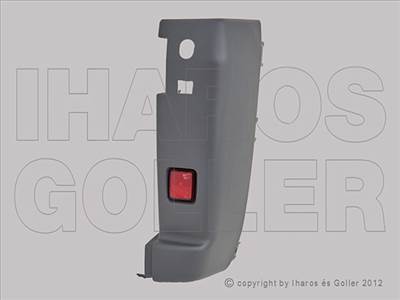 Fiat Ducato 2006-2013 - H.lökh.sarok jobb, s.szürke (kis prizm. 180 fokos)