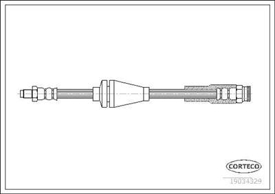 fékcső CORTECO 19034329 for FIAT