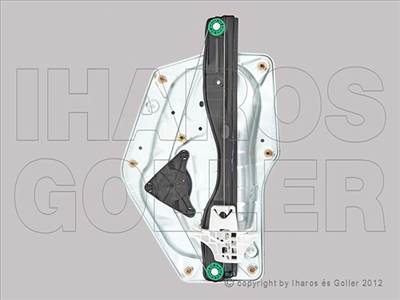 Skoda Superb 2008-2013 - Ablakemelő panellal, motor nélkül, bal hátsó