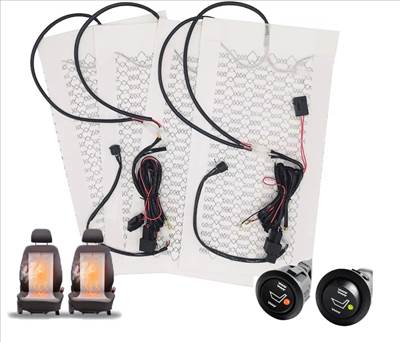 Akció ÚJ Beépíthető Ülésfűtés! Üléshuzat alá. Karbon vágható! Ülés Fűtés.1 ülésre 2db fűtőbetéttel.