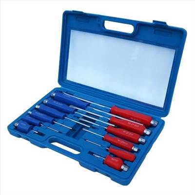 Lincos Csavarhúzó készlet, üthető, mágneses hegyű, 12db - MG50243A