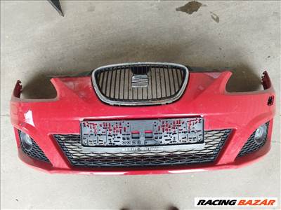 Seat Leon 1P facelift 2009-2013 lámpamosós első lökhárító 1p0807221m