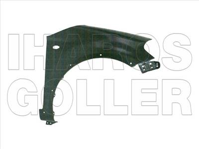 Suzuki SX4 2006-2013 - Első sárvédő jobb, oldalvillogós, díszléces