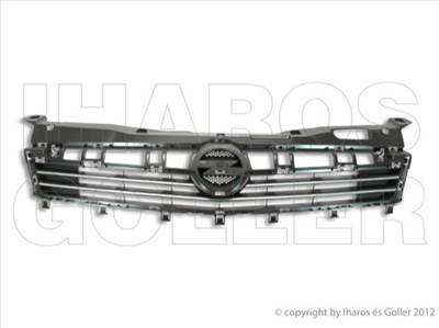 Opel Astra H 2003-2012 - Hűtődíszrács fekete, krómléc hellyel 07.03-tól