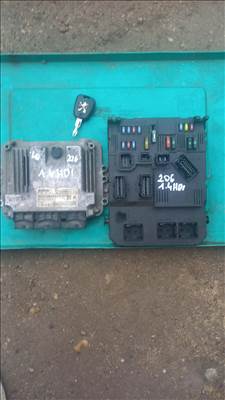 Peugeot 206 1.4 hdi motorvezérlő bsi immo kulcs  0281011633 9658945280